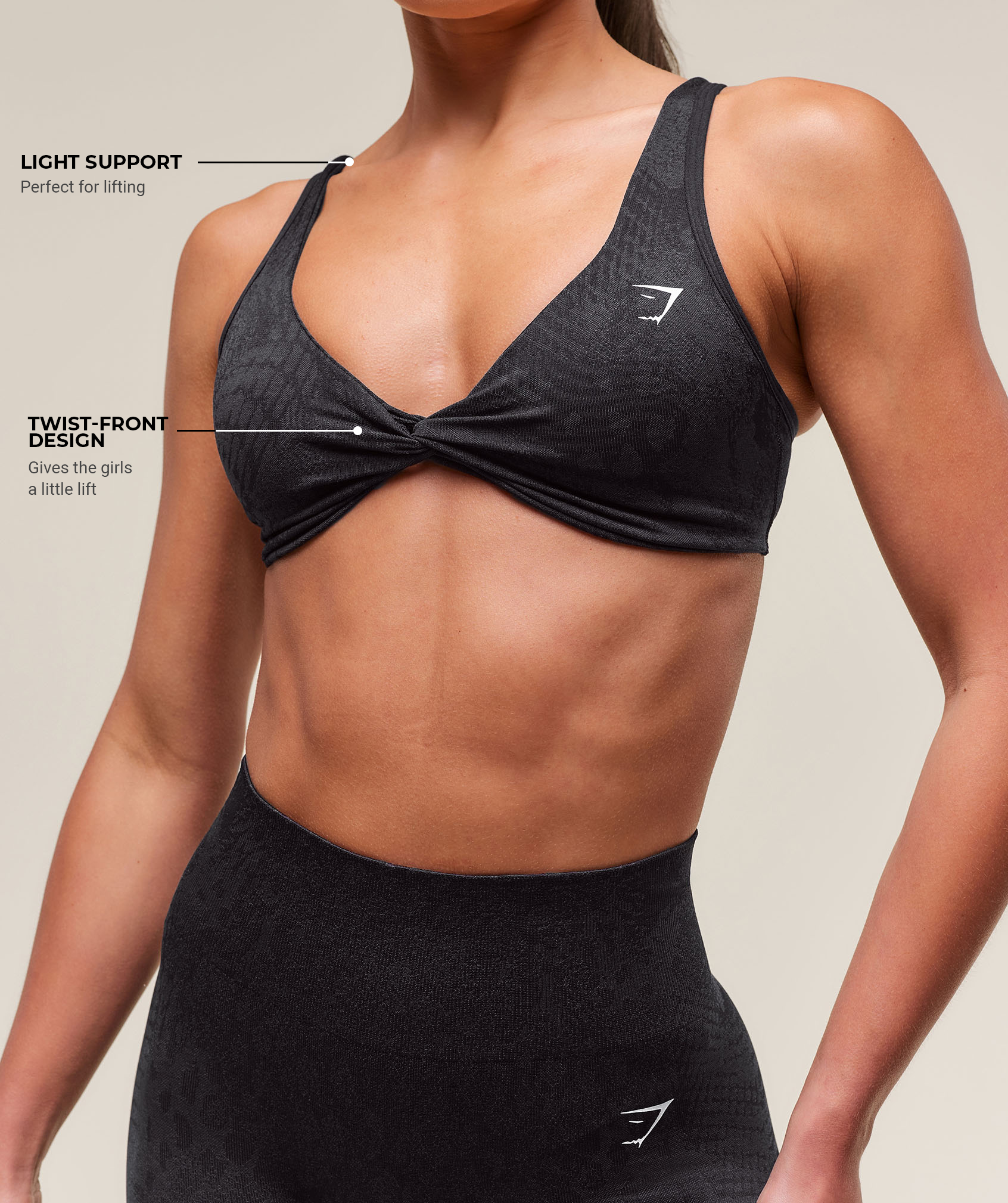 Adapt Animal X Whitney Seamless Twist Front Bra Light Support - Image 3