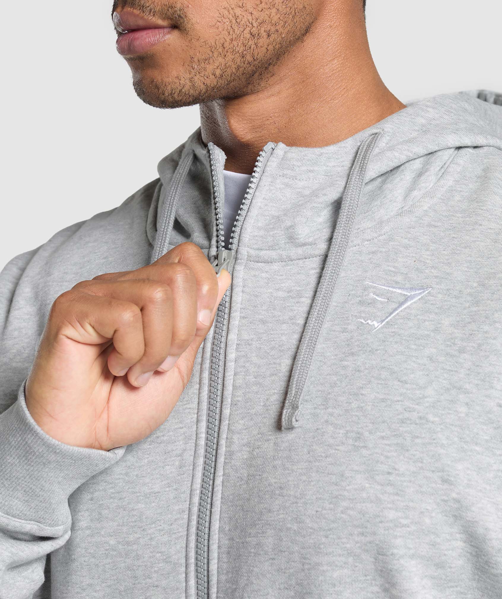 Crest Oversized Zip Up Hoodie Oversized Fit - Image 6