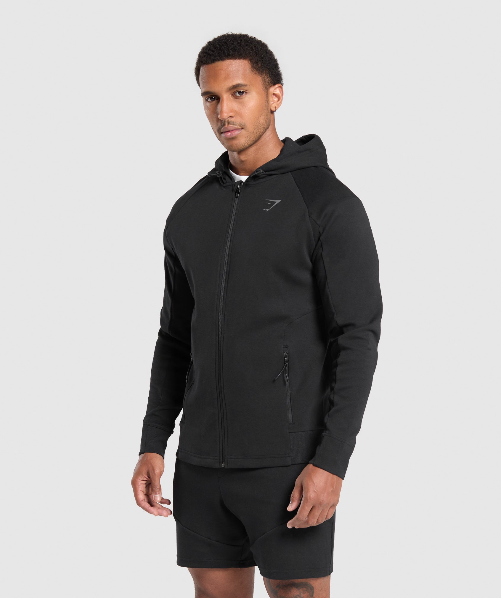 Interlock Tech Zip Up Hoodie Slim Fit - Image 3