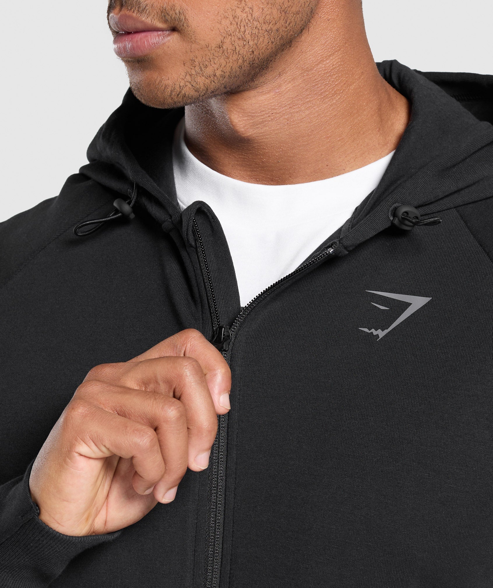 Interlock Tech Zip Up Hoodie Slim Fit - Image 6