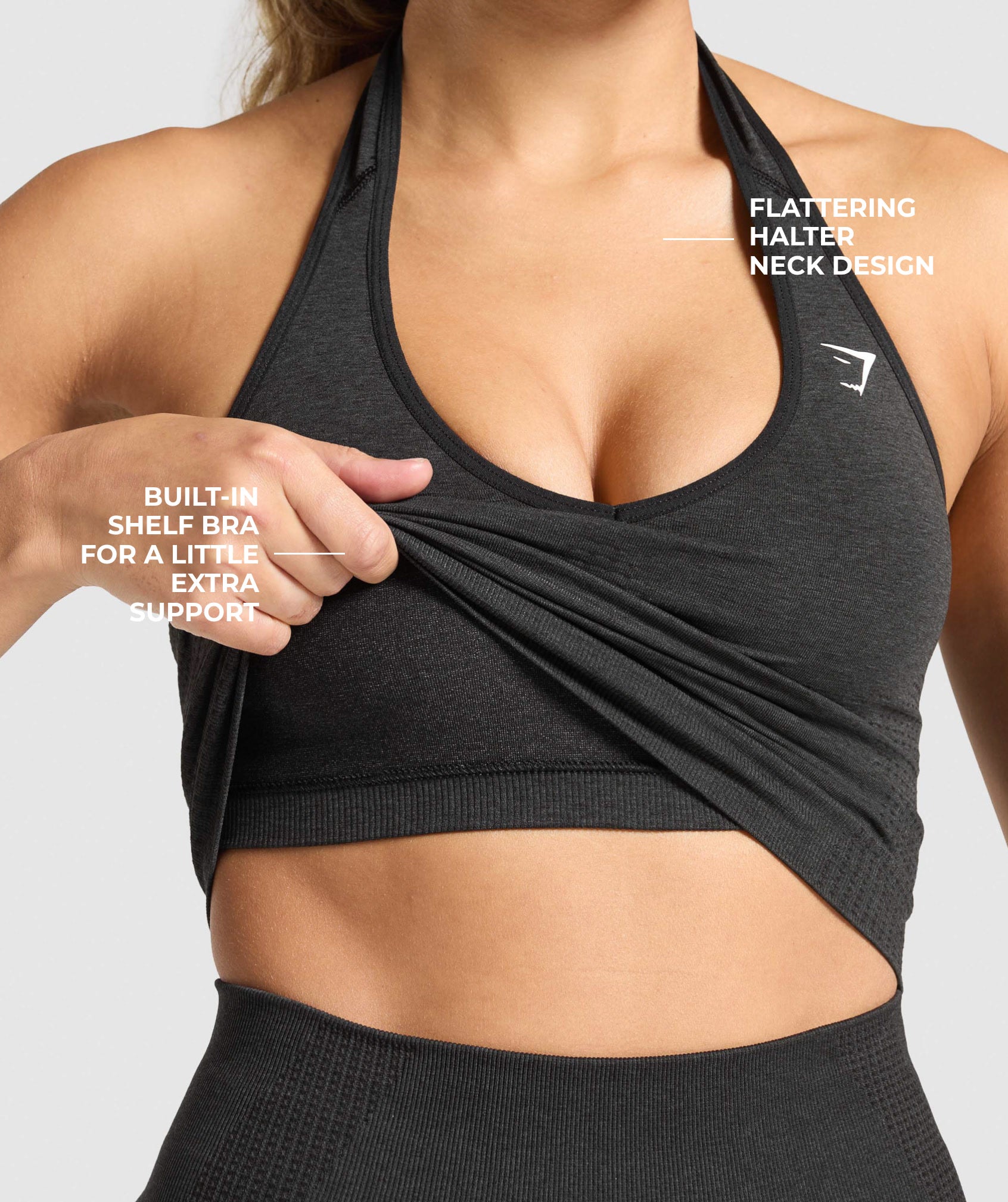 Alternative view of Vital Halter Neck Tank With Shelf