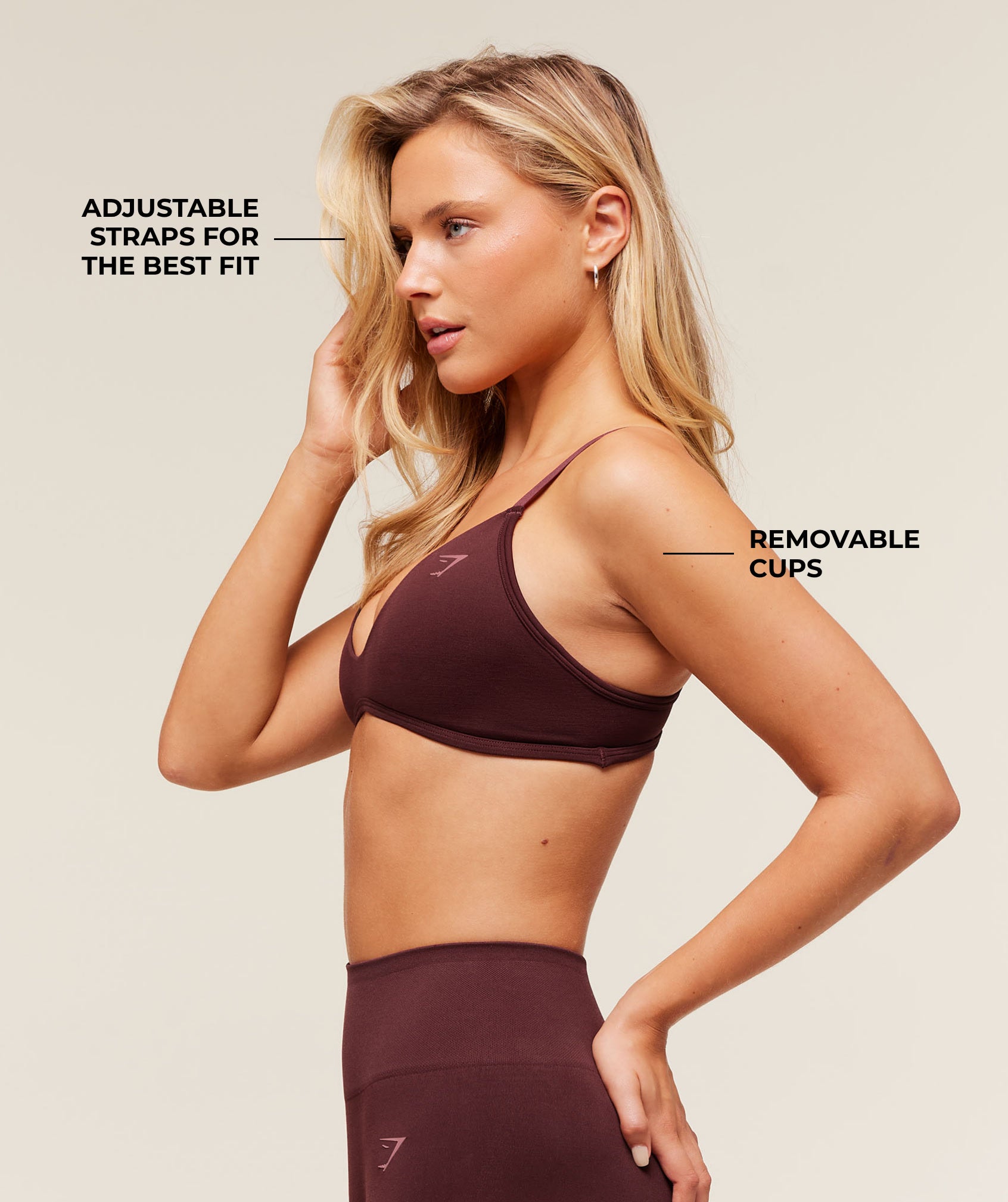 Alternative view of Soft Sculpt V-Neck Sports Bra Light Support
