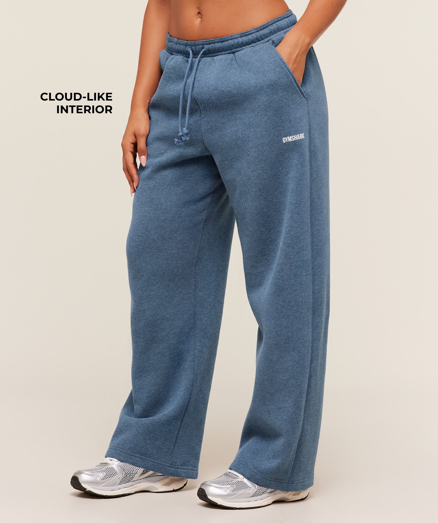 Alternative view of Cosy Luxe Straight Leg Joggers Oversized Fit
