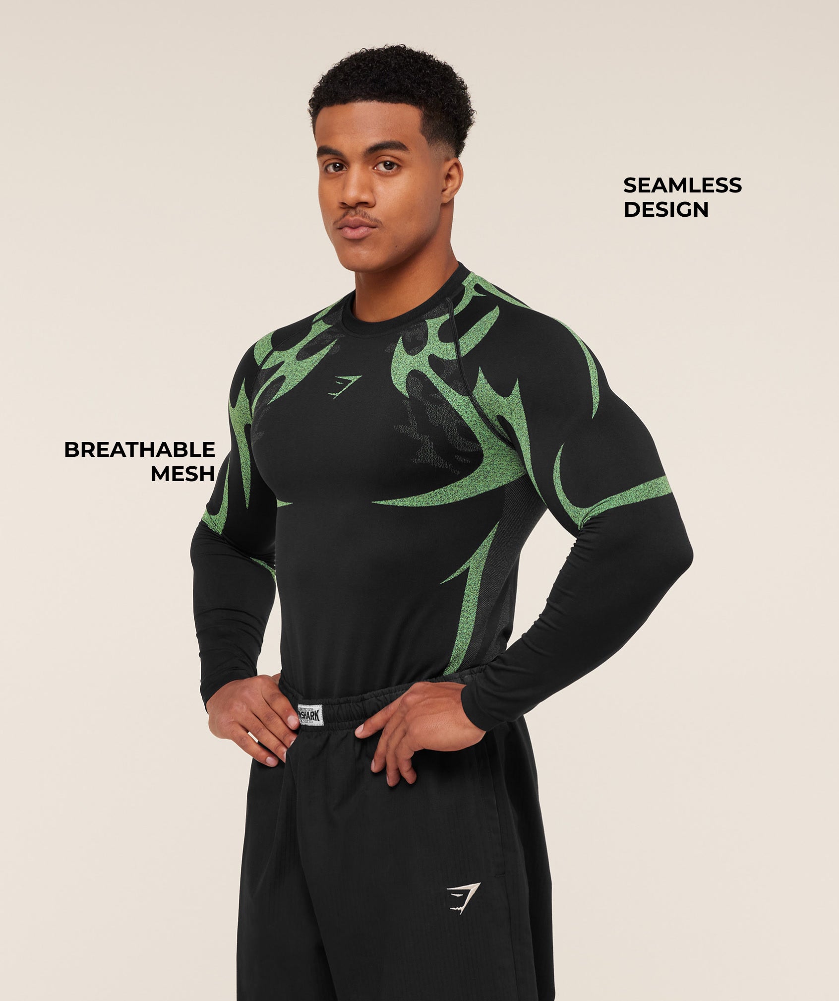 Storm Seamless Long Sleeve T-Shirt Muscle Fit - Image 3