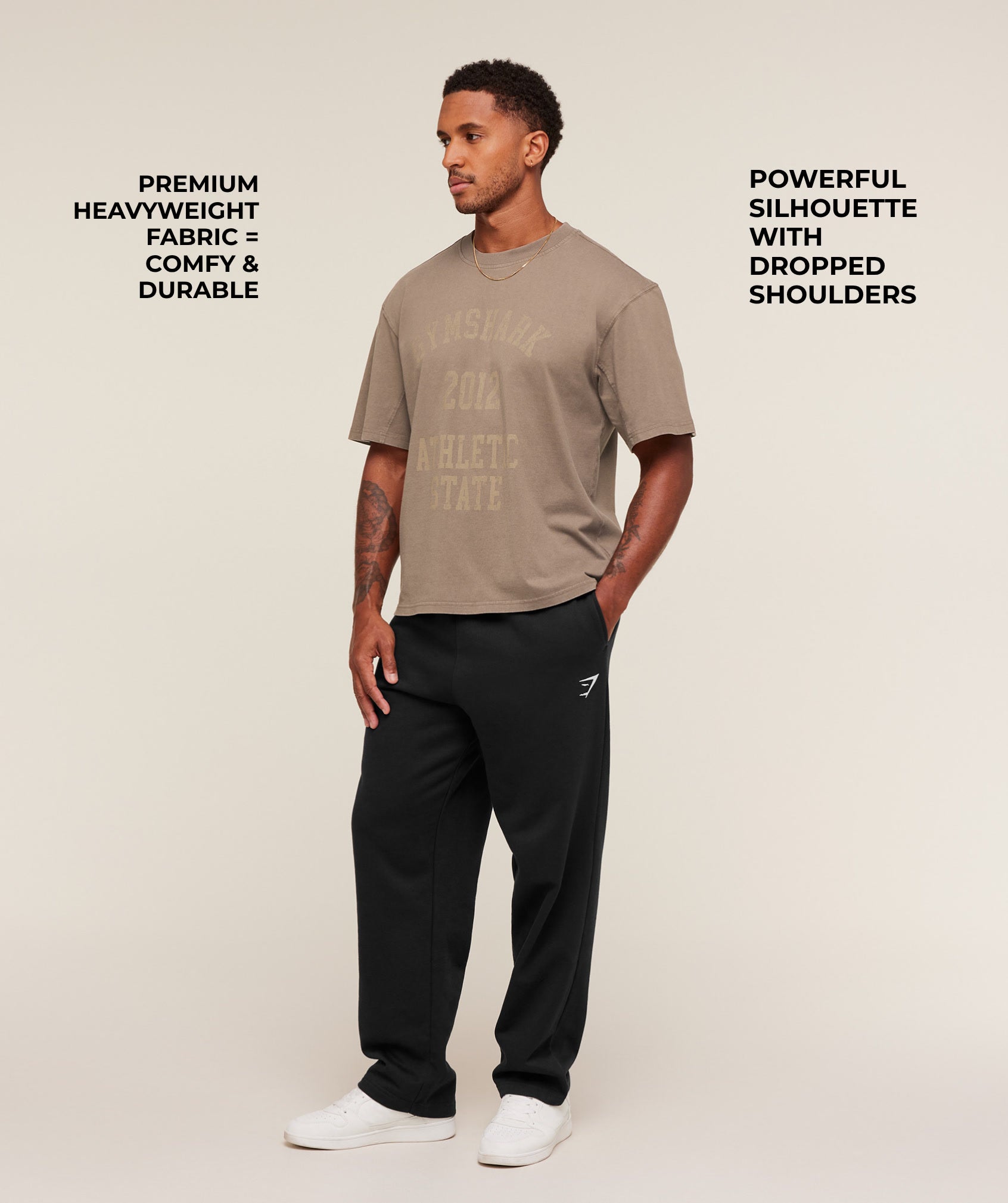 Alternative view of Collegiate Washed T-Shirt Oversized Fit