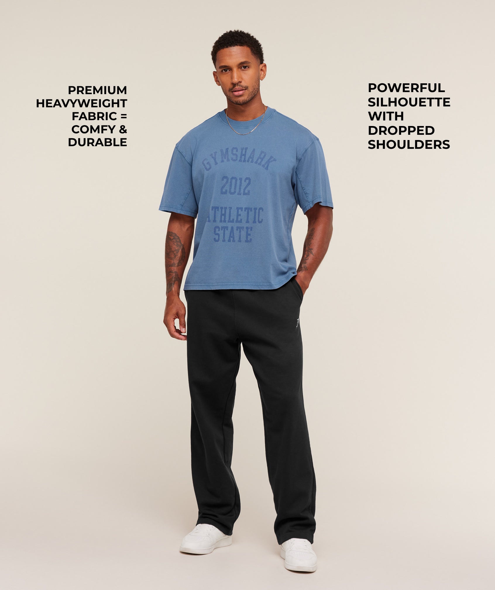 Alternative view of Collegiate Washed T-Shirt Oversized Fit