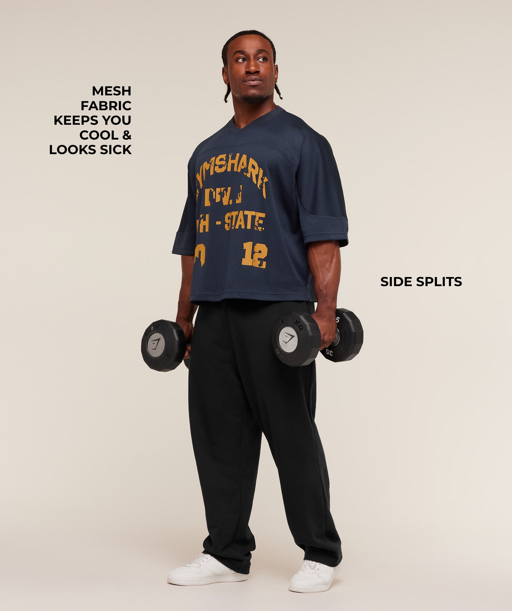 Alternative view of Graphic Mesh Oversized T-Shirt Oversized Fit