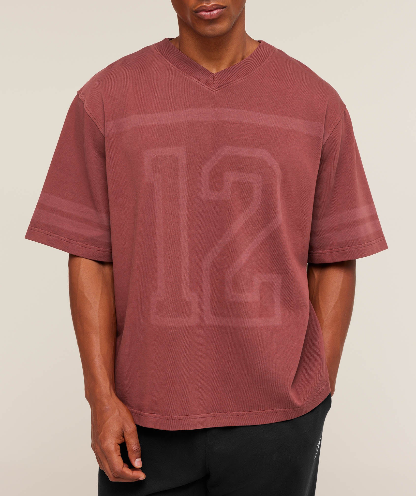Collegiate Washed Jersey T-Shirt Oversized Fit - Image 5