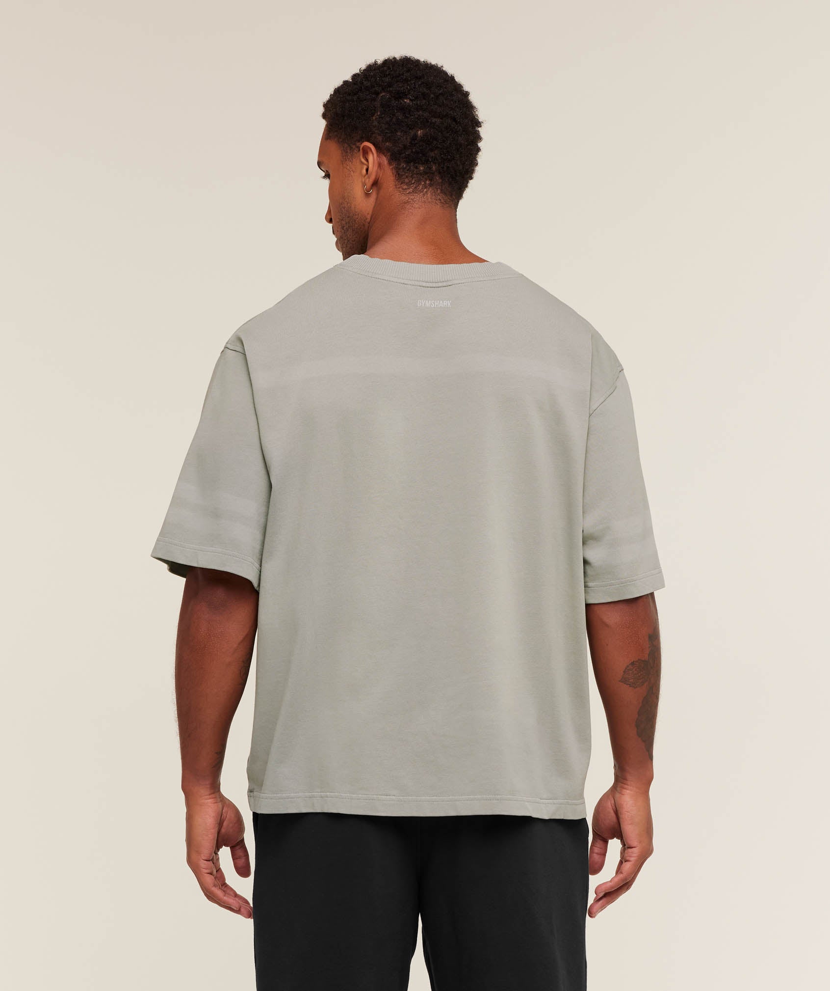 Collegiate Washed Jersey T-Shirt Oversized Fit - Image 3