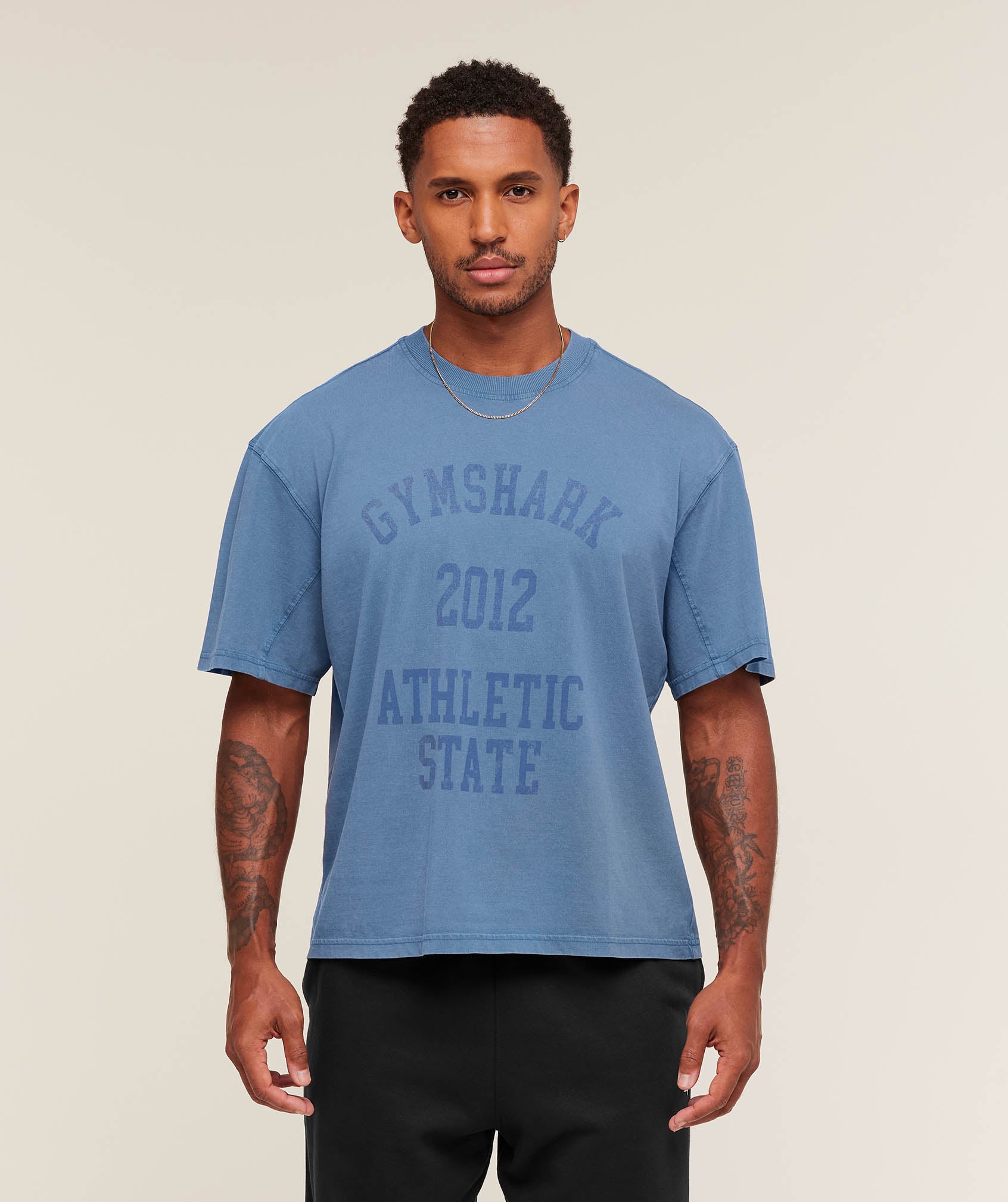 Collegiate Washed T-Shirt Oversized Fit