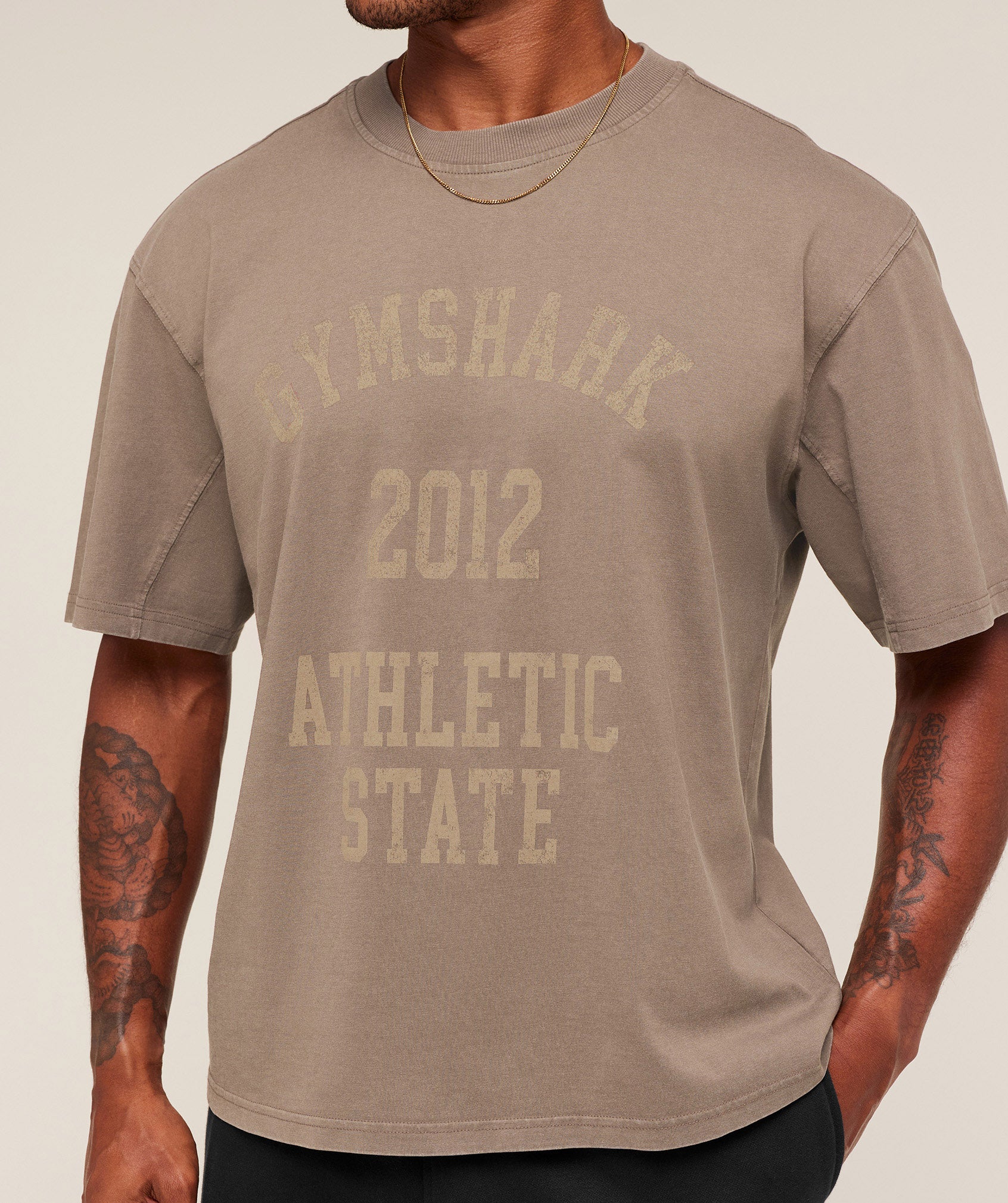 Collegiate Washed T-Shirt Oversized Fit - Image 6