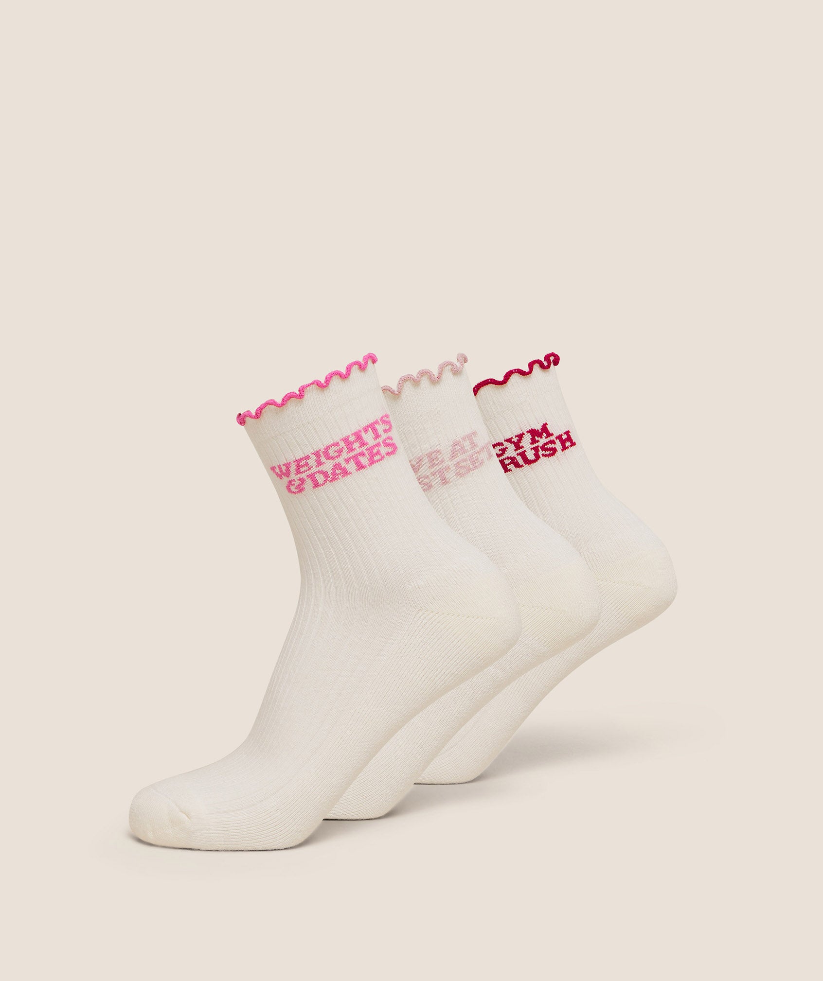 Valentines Graphic Frill Midi 3Pk