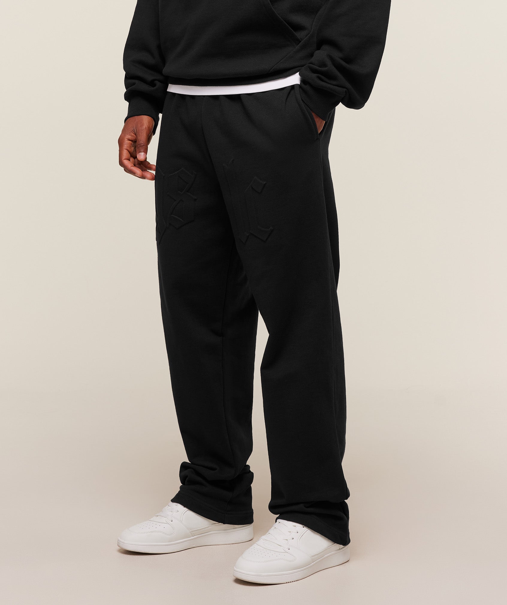 Alternative view of Embossed Straight Leg Jogger