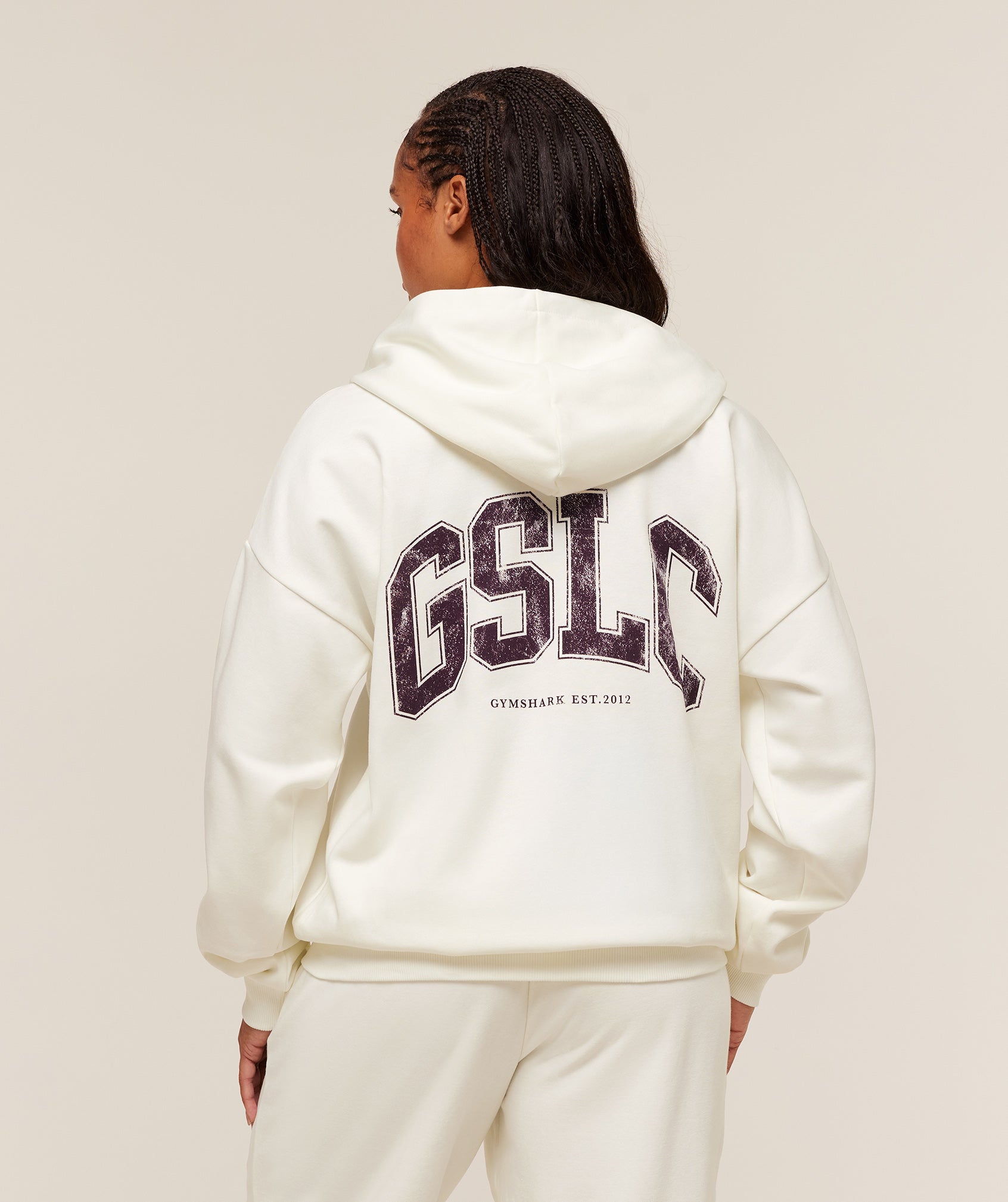 Gslc Graphic Zip Up Hoodie Oversized Fit