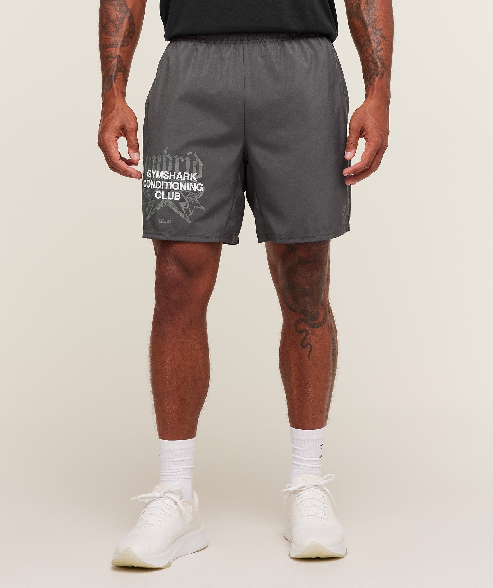 Hybrid Graphic 7" Shorts Slim Fit