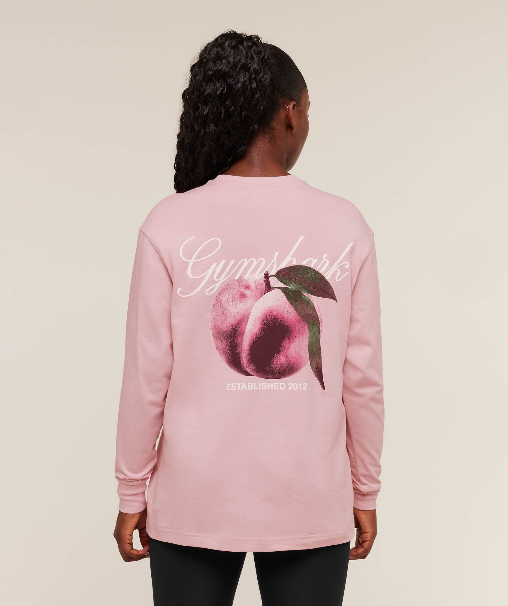Juicy Peach Long Sleeve T-Shirt Oversized Fit