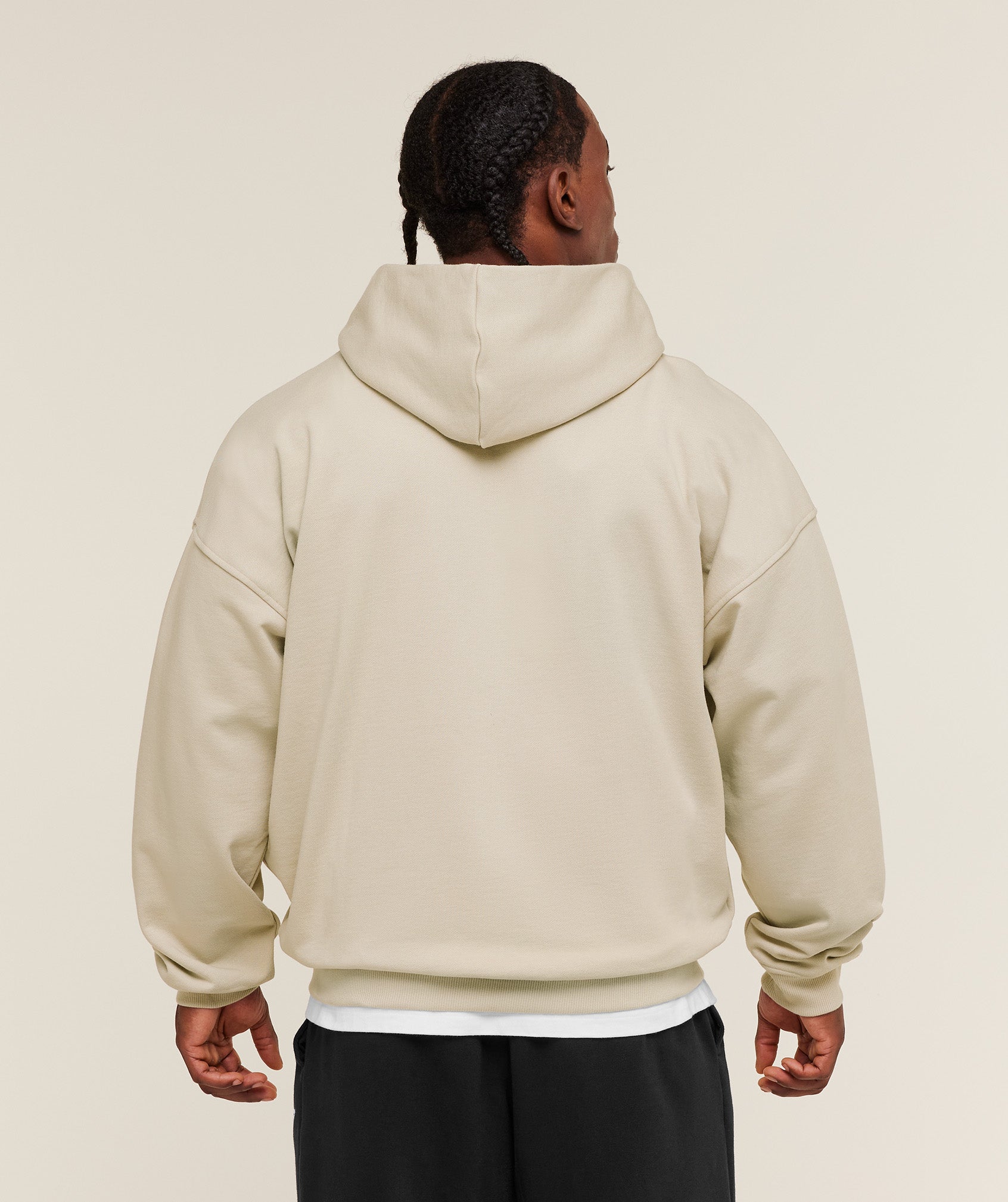 Alternative view of Layered Graphic Zip Up Hoodie Oversized Fit