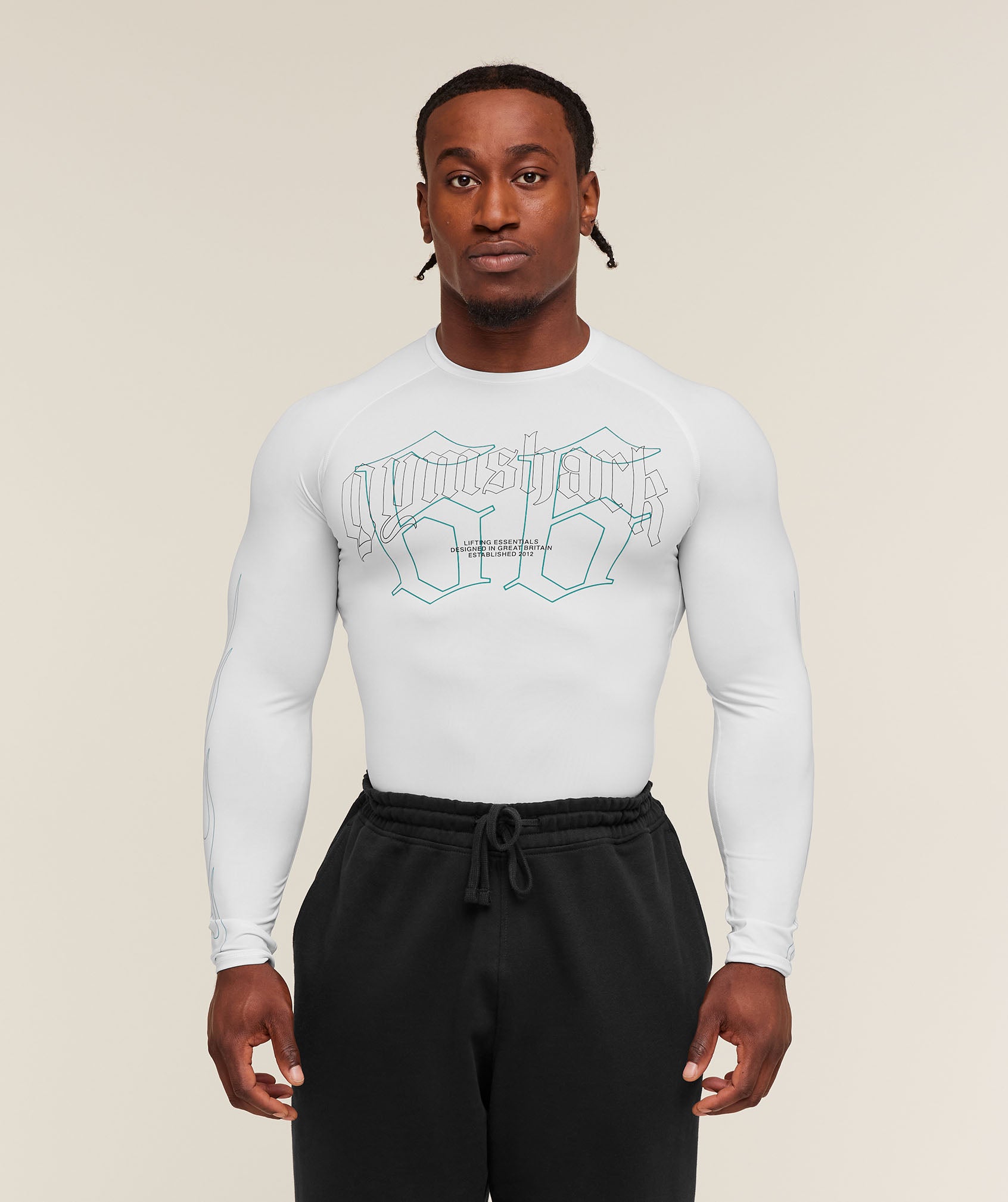 Outline Graphic Long Sleeve Baselayer Compression Fit