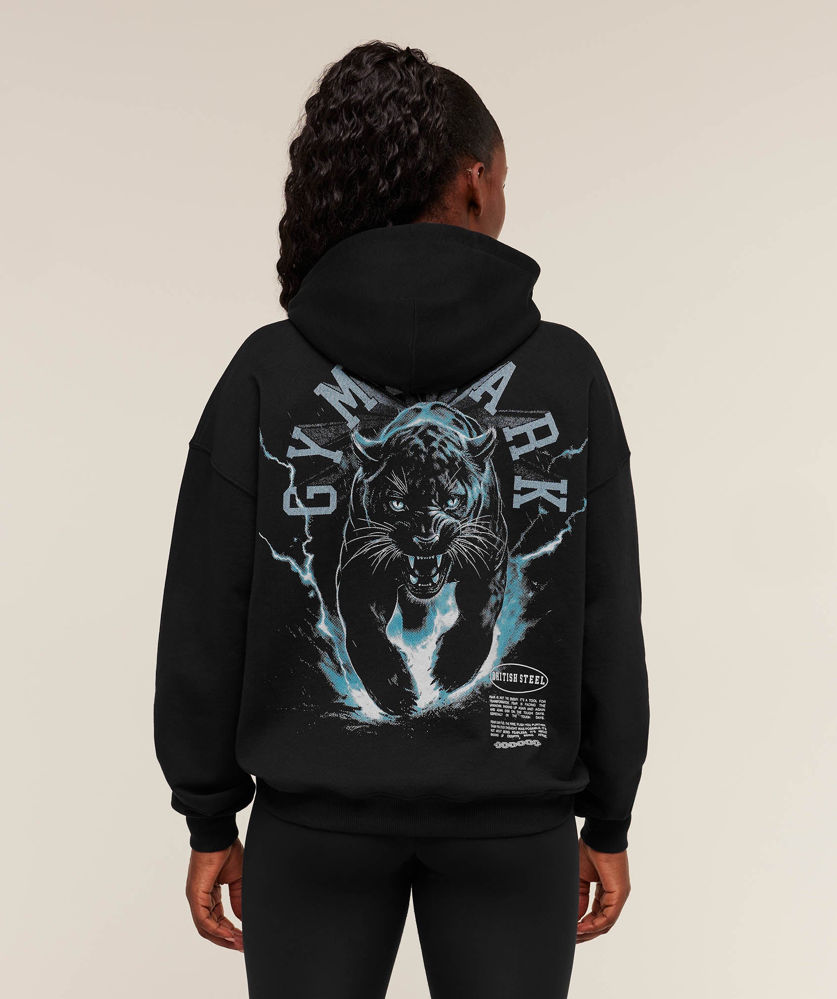 Panther Graphic Hoodie Oversized Fit
