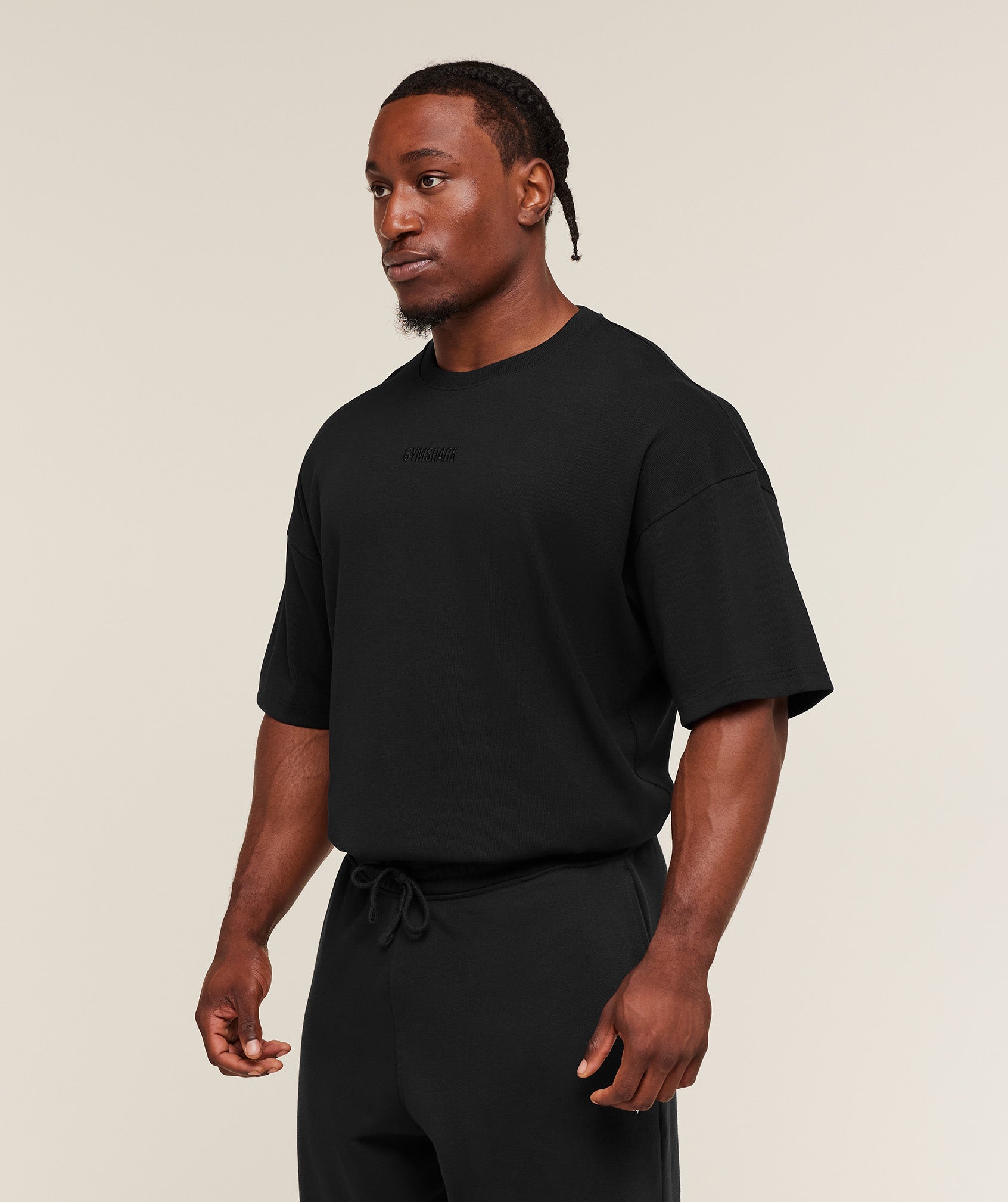 Oversized Premium Ribbed T-Shirt Oversized Fit - Image 3