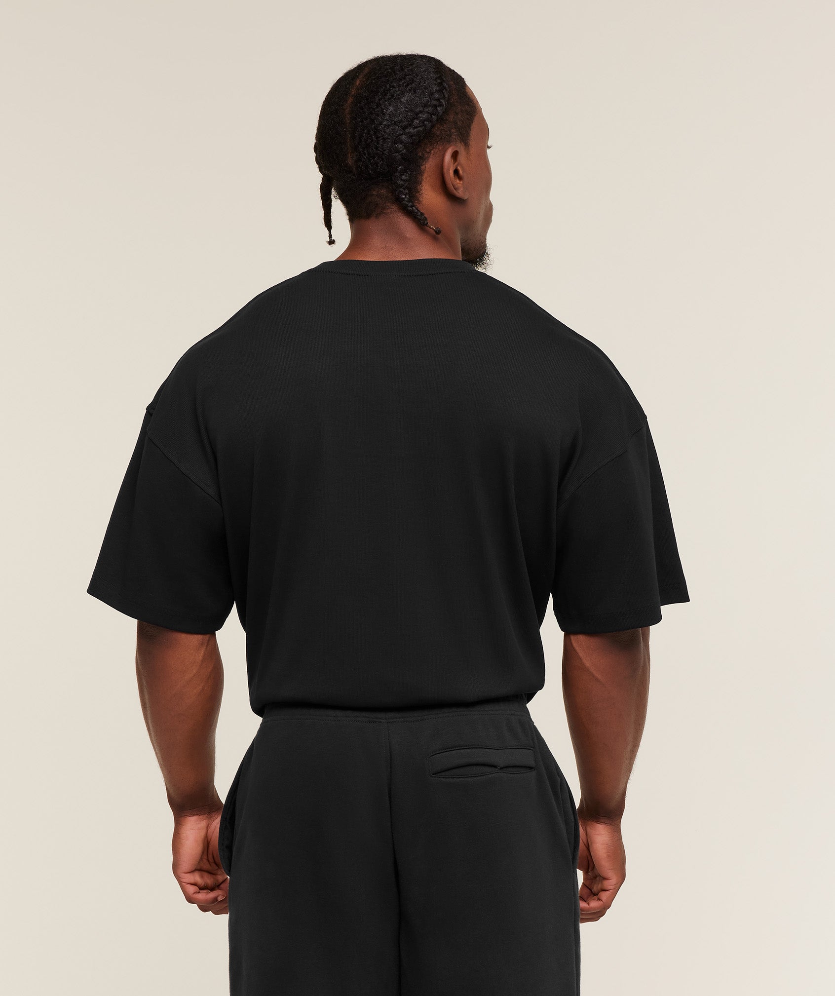 Alternative view of Oversized Premium Ribbed T-Shirt Oversized Fit