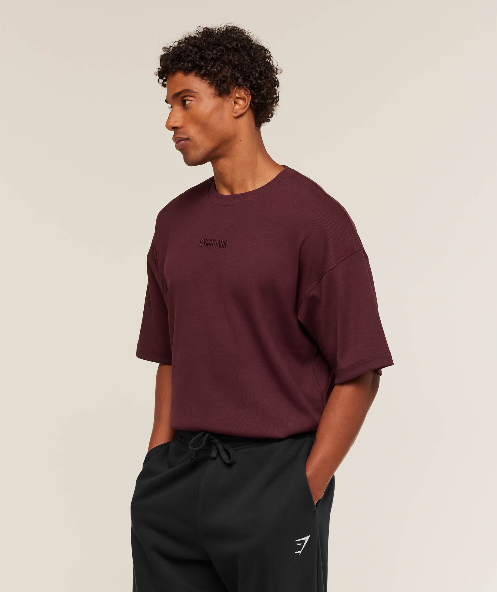 Oversized Premium Ribbed T-Shirt Oversized Fit - Image 3