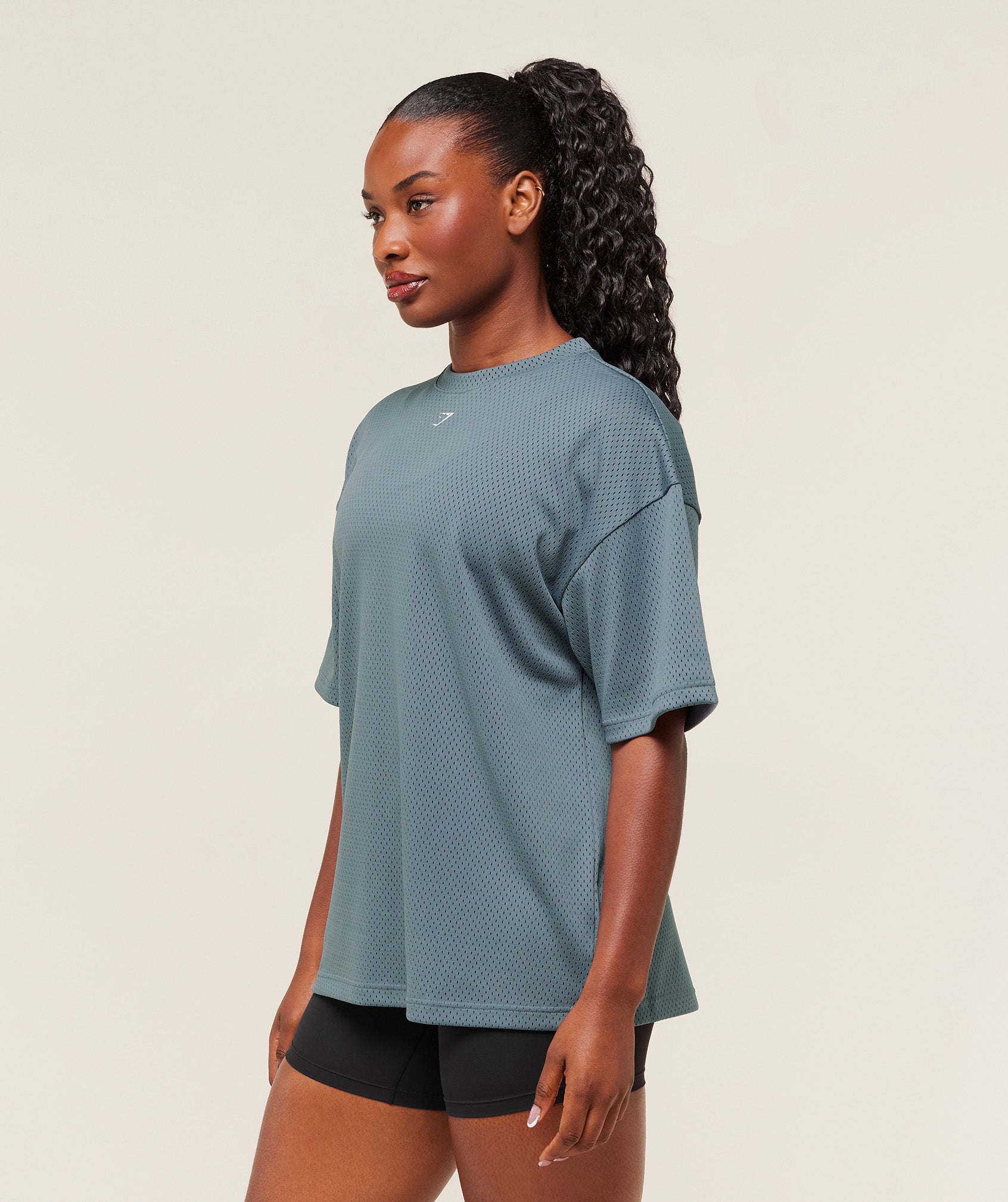 Lifting Mesh Oversized Tee Oversized Fit - Image 3