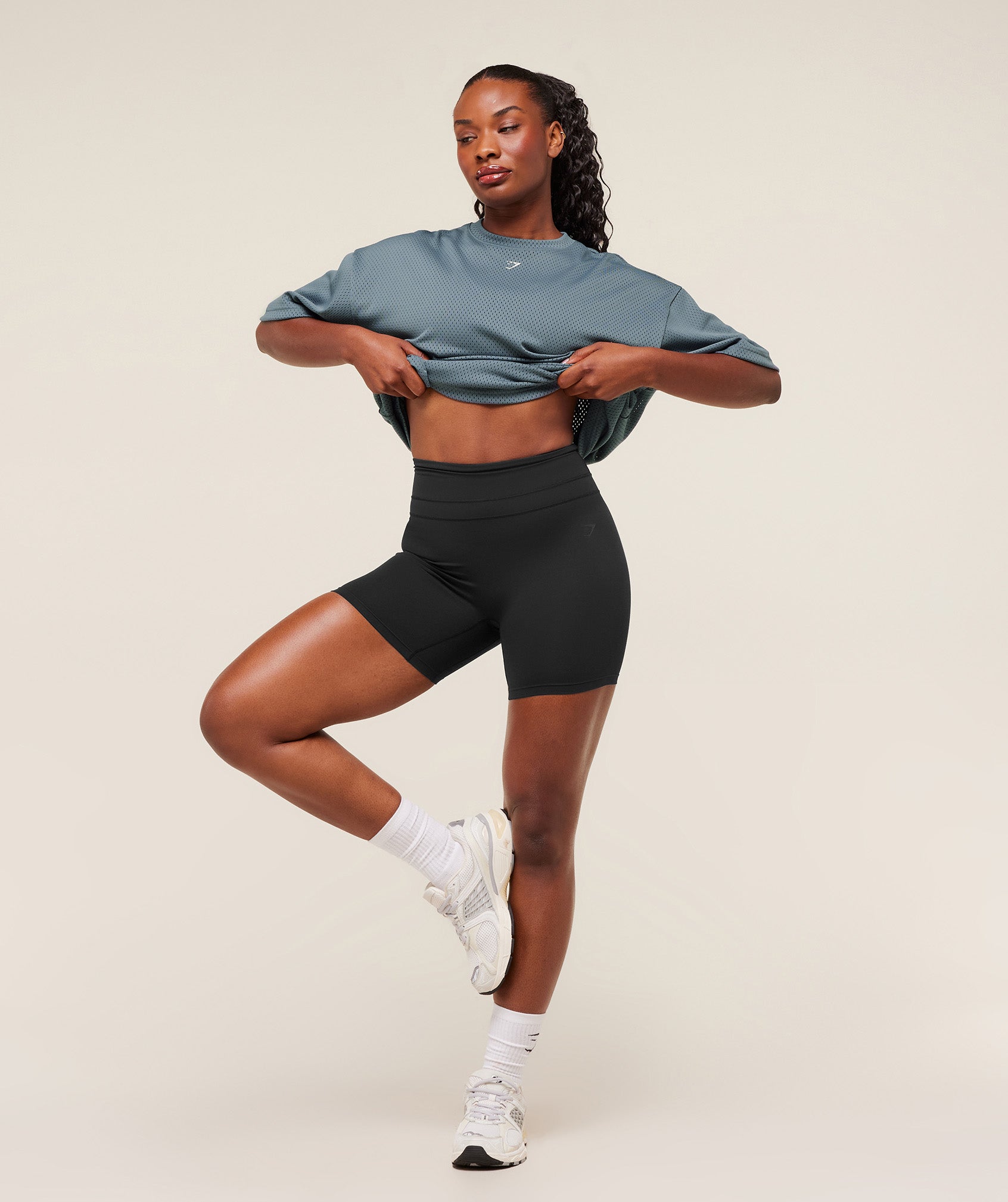 Lifting Mesh Oversized Tee Oversized Fit - Image 5