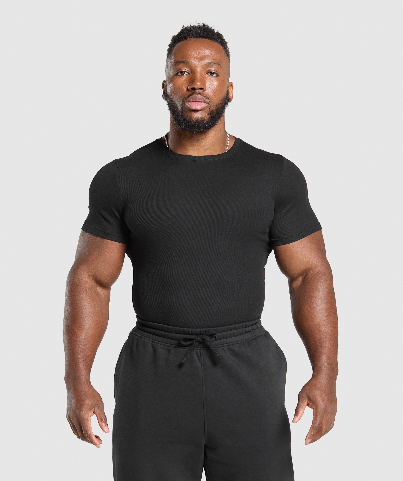 Ribbed T-Shirt Muscle Fit