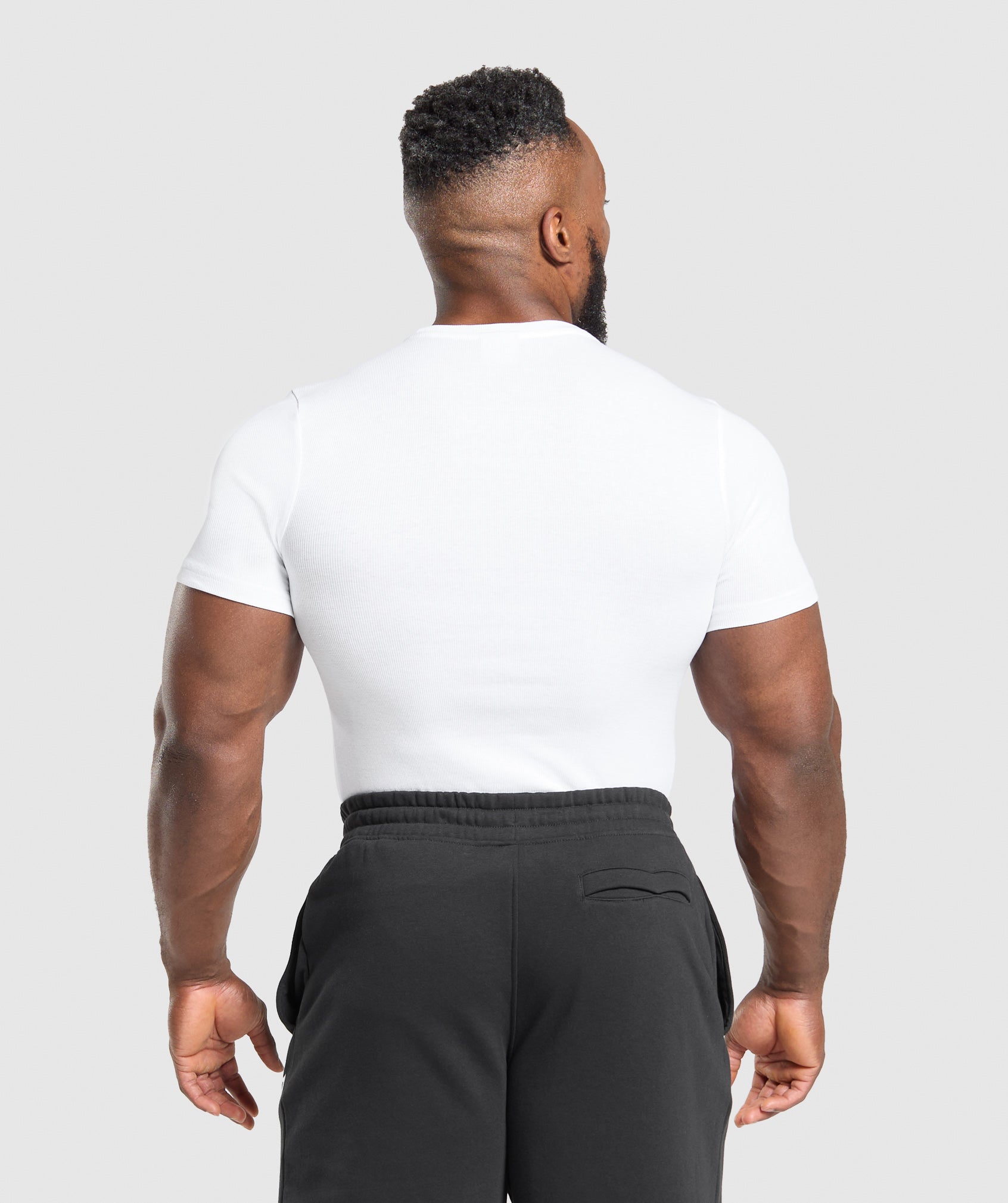 Alternative view of Ribbed T-Shirt Muscle Fit