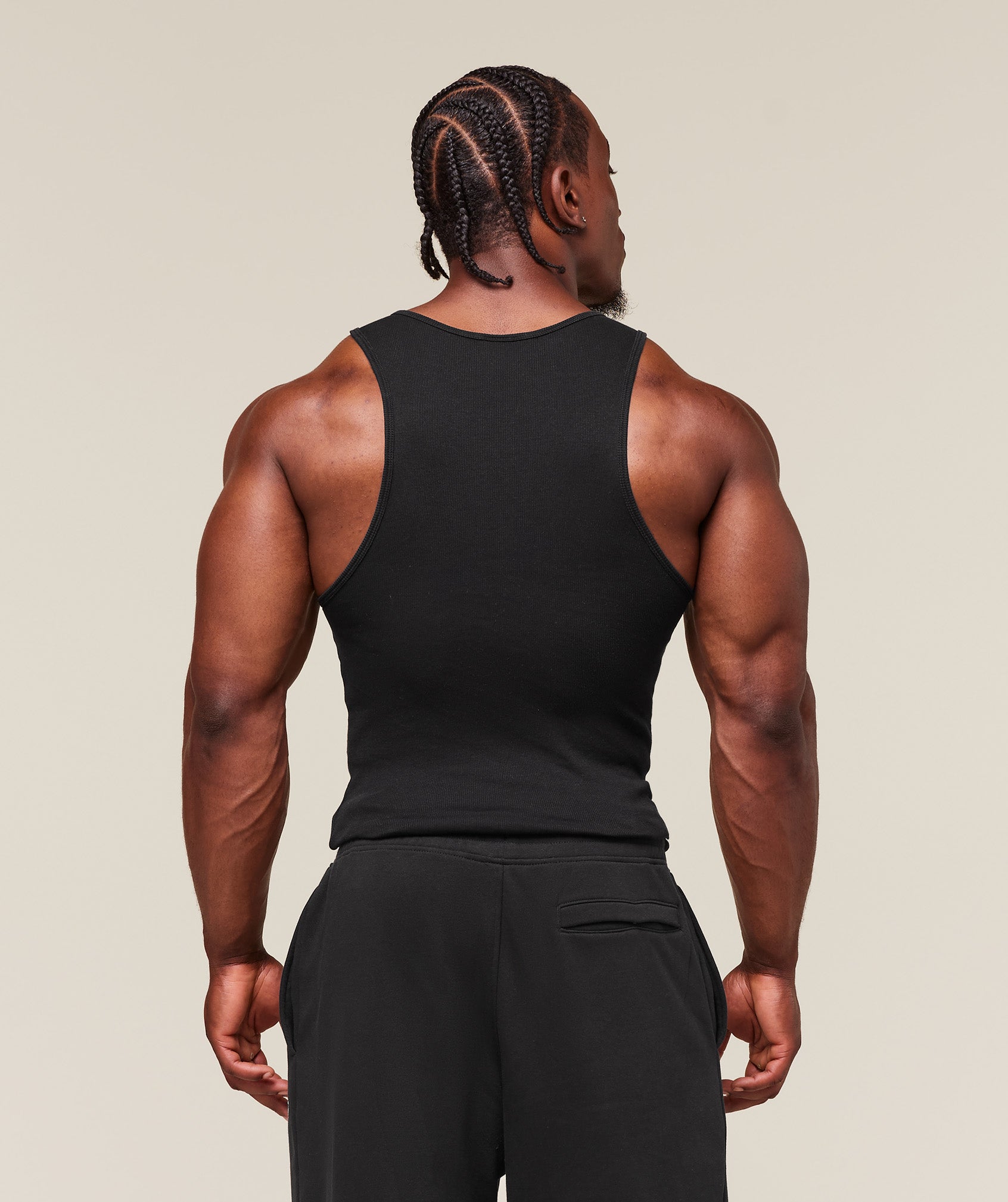Ribbed Tank 1Pk Muscle Fit - Image 3