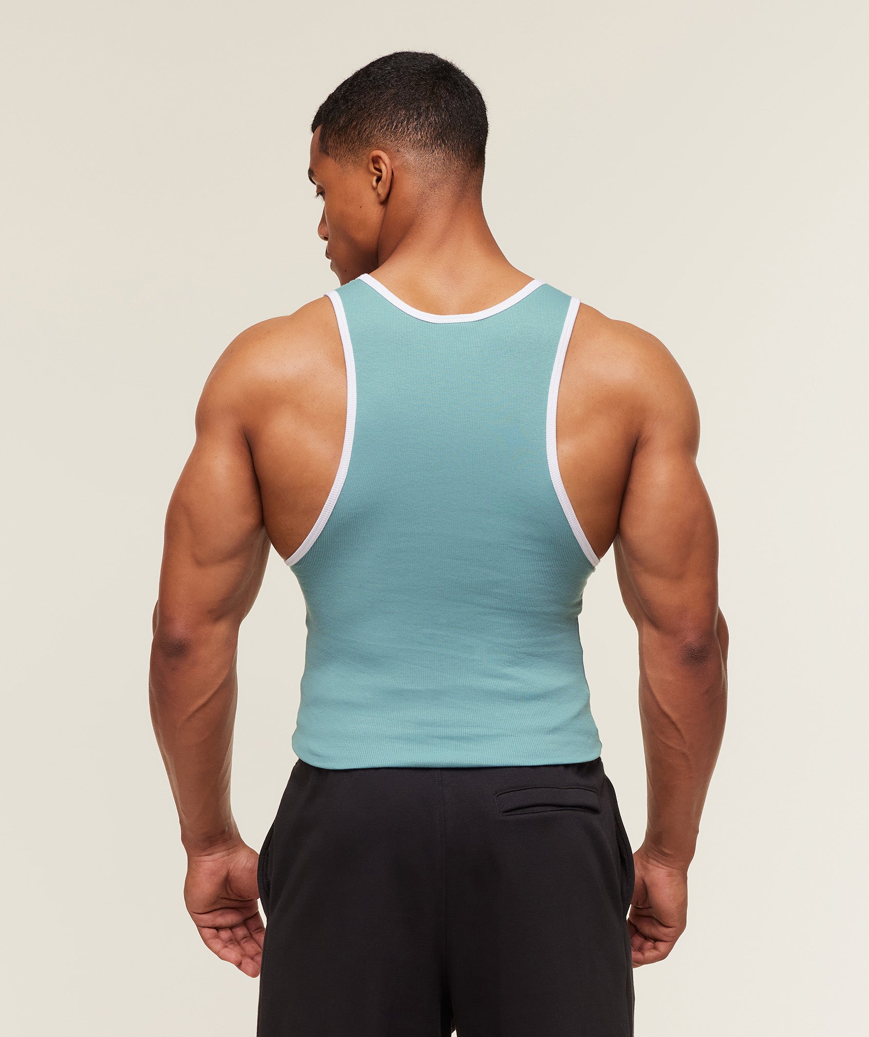 Ribbed Tank 1Pk Muscle Fit - Image 3