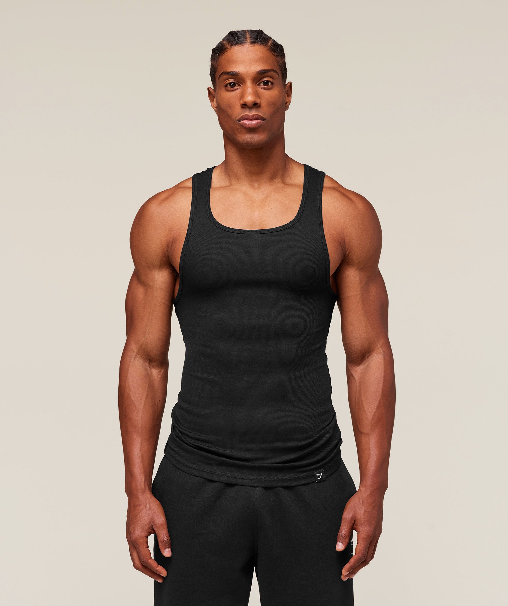 Ribbed Tank 3 Pack Muscle Fit