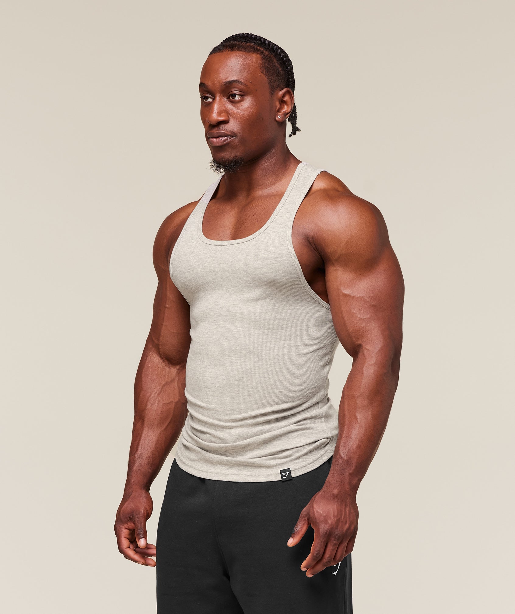 Ribbed Tank 3Pk Muscle Fit - Image 5