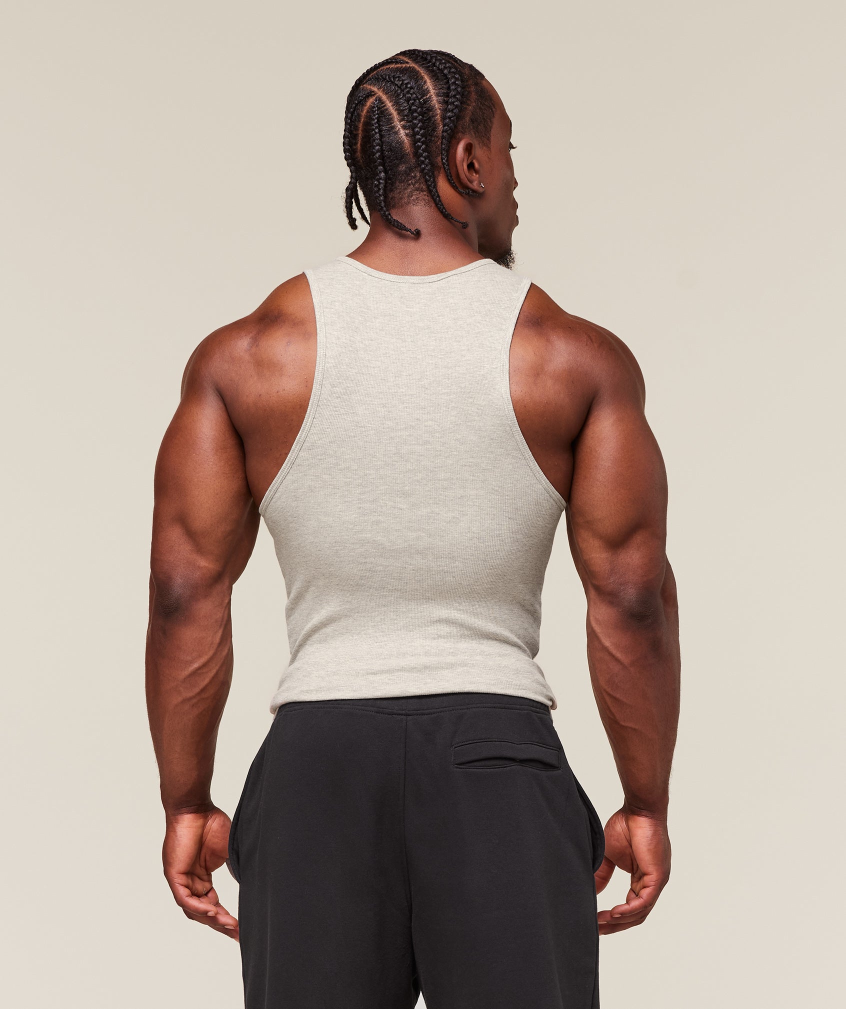 Alternative view of Ribbed Tank 3Pk Muscle Fit