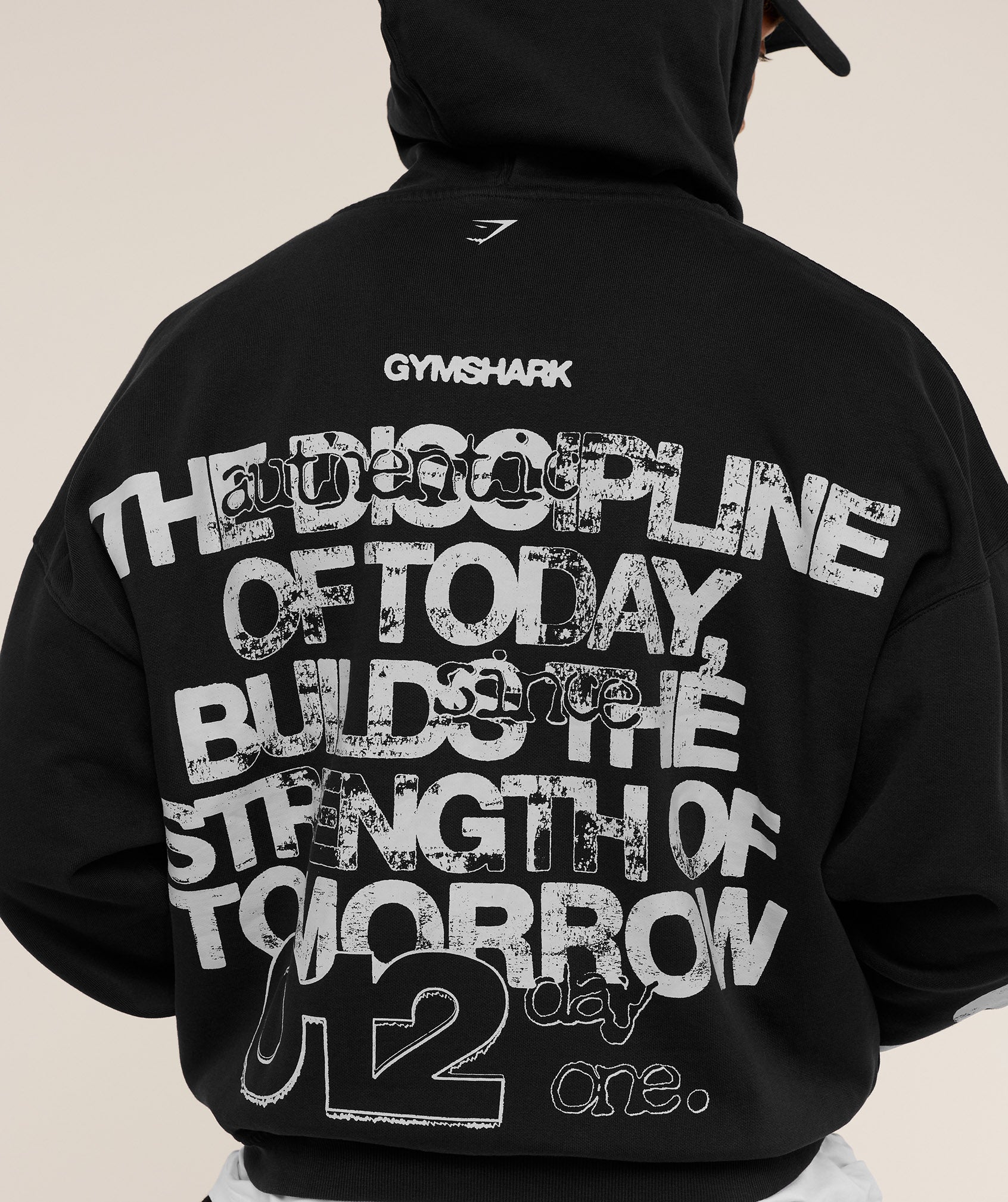 Strength Of Tomorrow Zip Up Hoodie Oversized Fit - Image 4