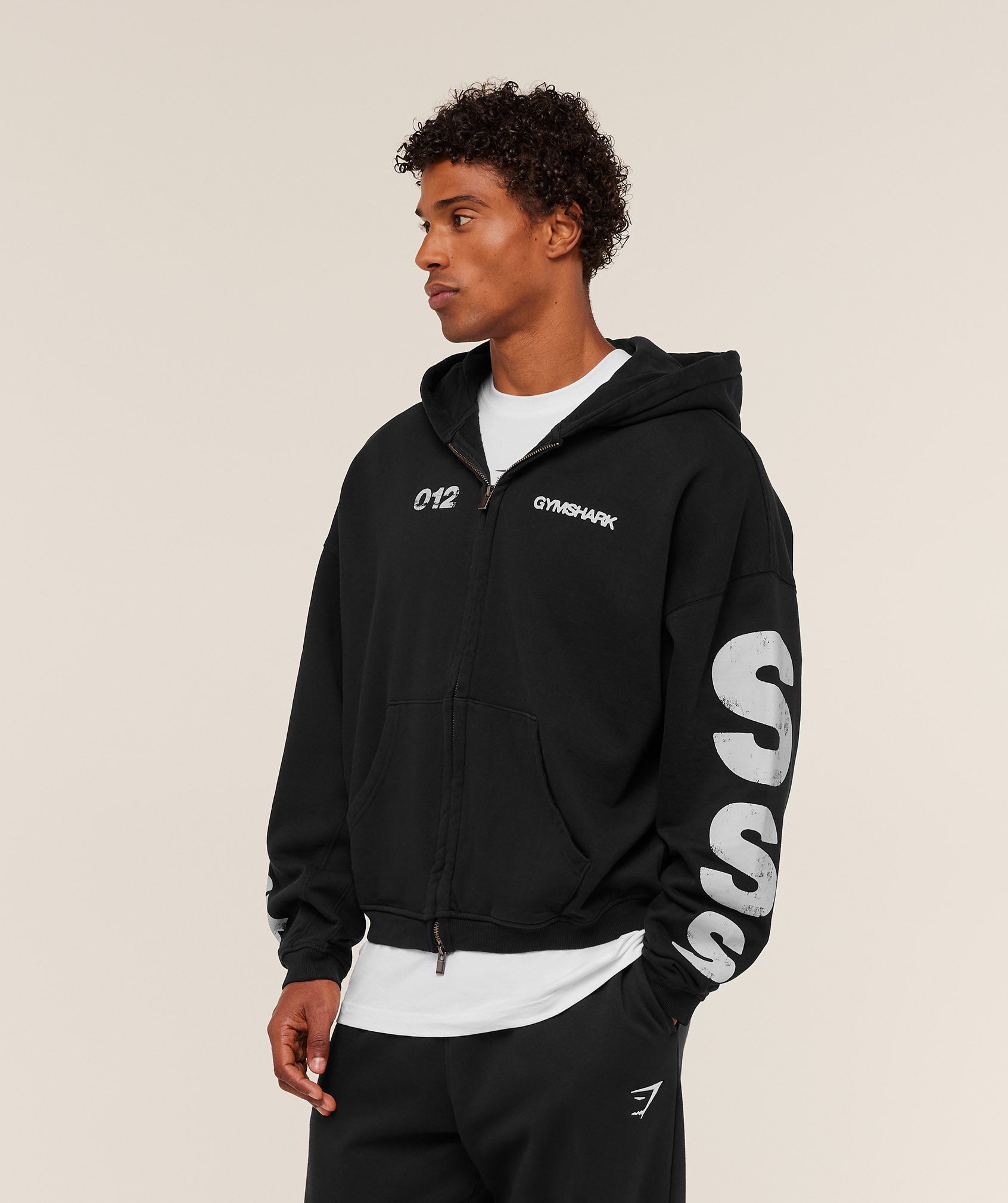 Strength Of Tomorrow Zip Up Hoodie Oversized Fit - Image 3