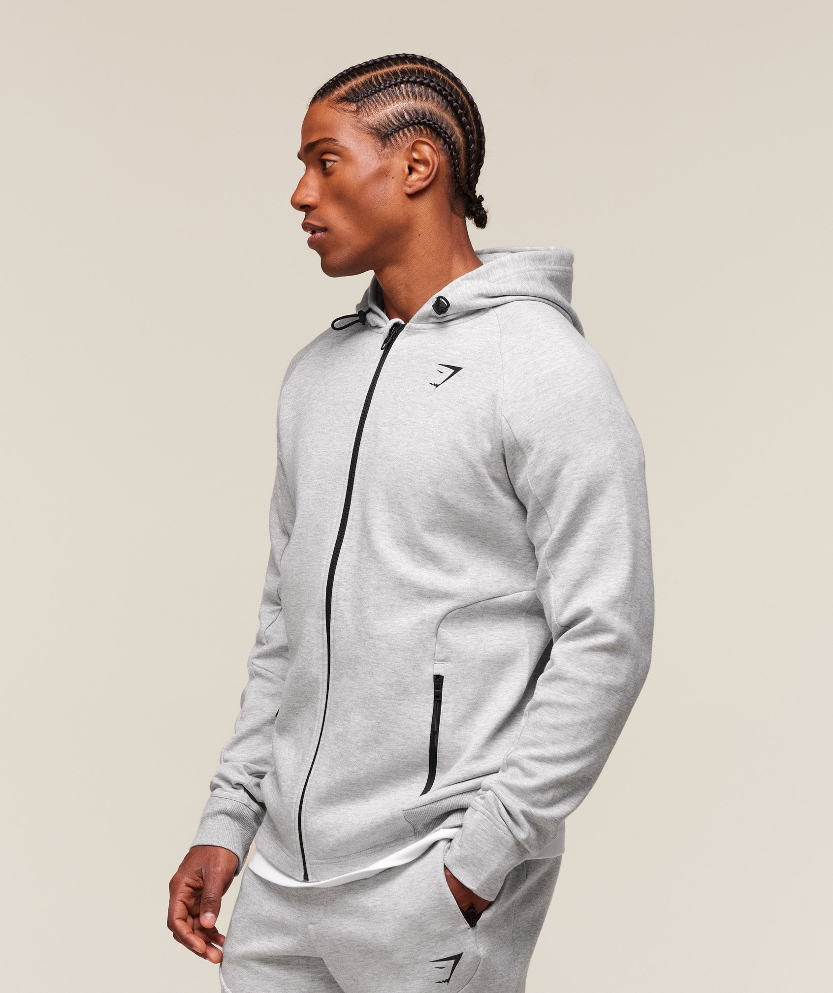 Interlock Tech Zip Up Hoodie Slim Fit - Image 4