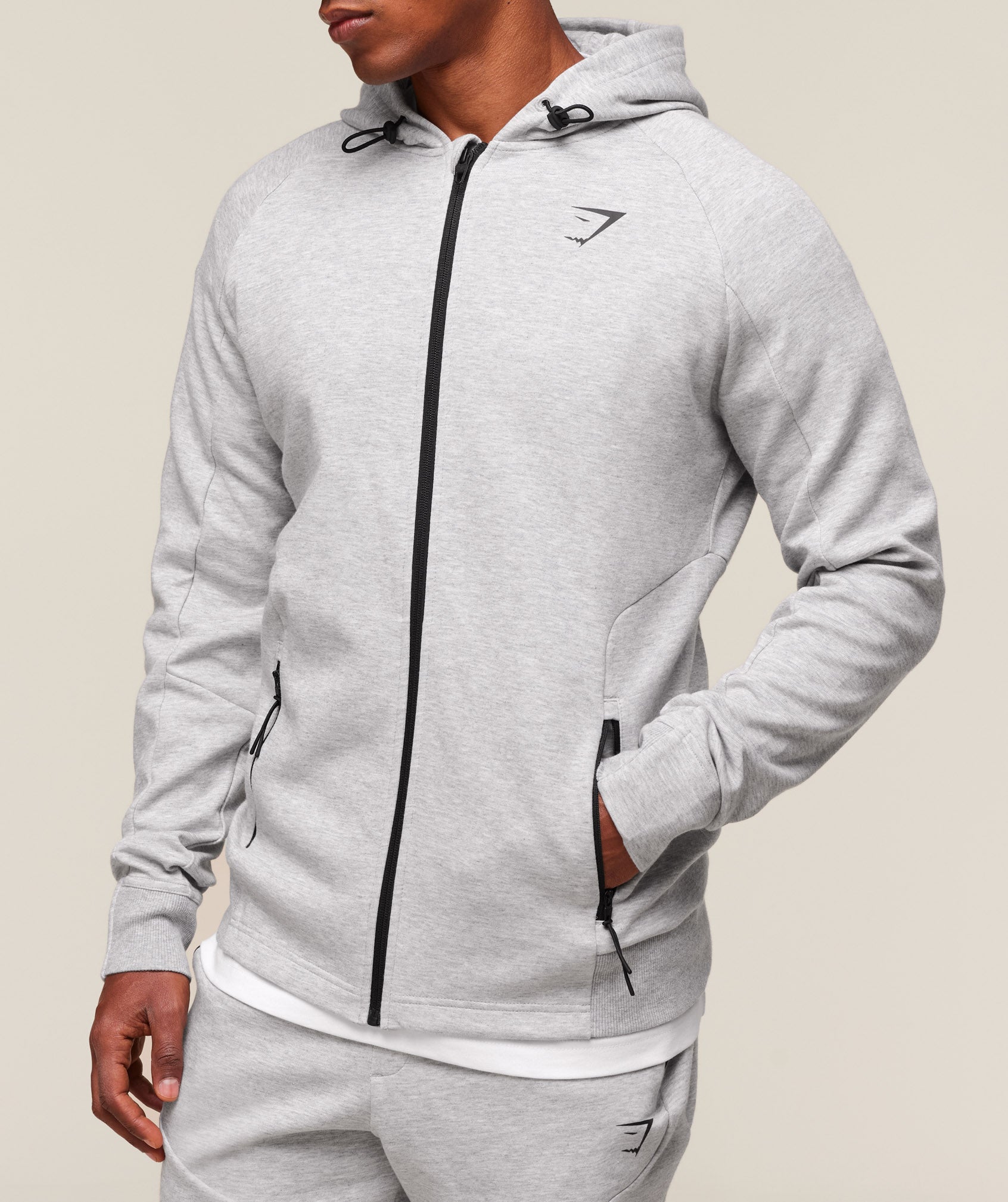 Interlock Tech Zip Up Hoodie Slim Fit - Image 5