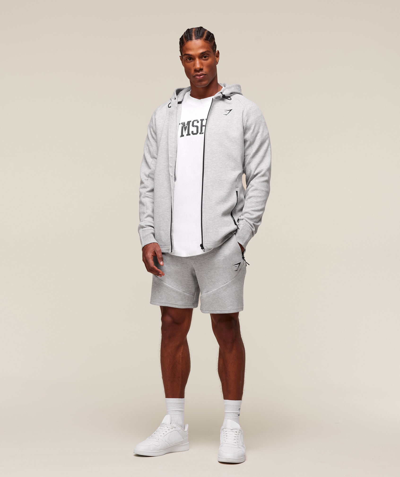 Interlock Tech Zip Up Hoodie Slim Fit - Image 3