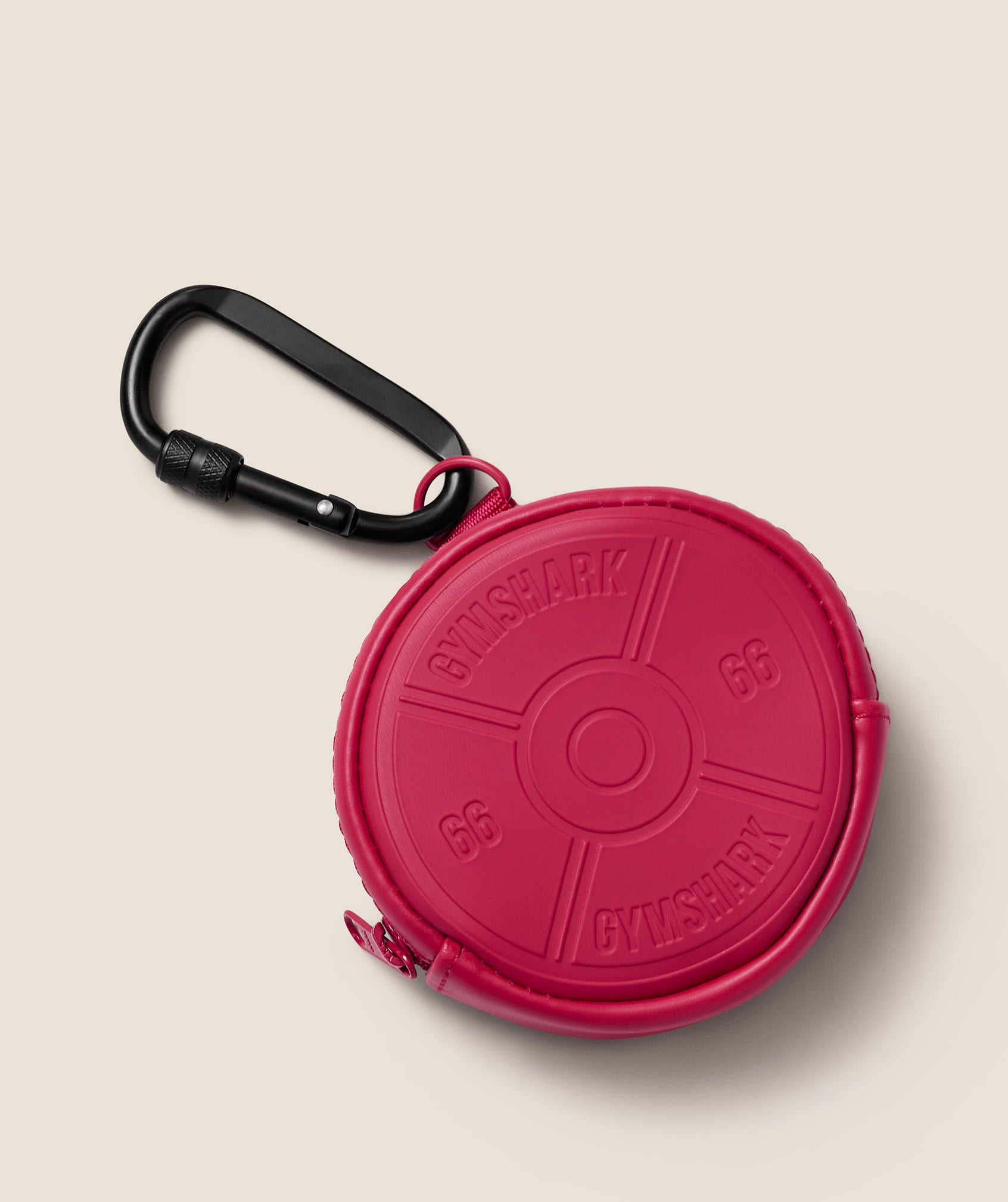 Weight Plate Zip Coin Pouch